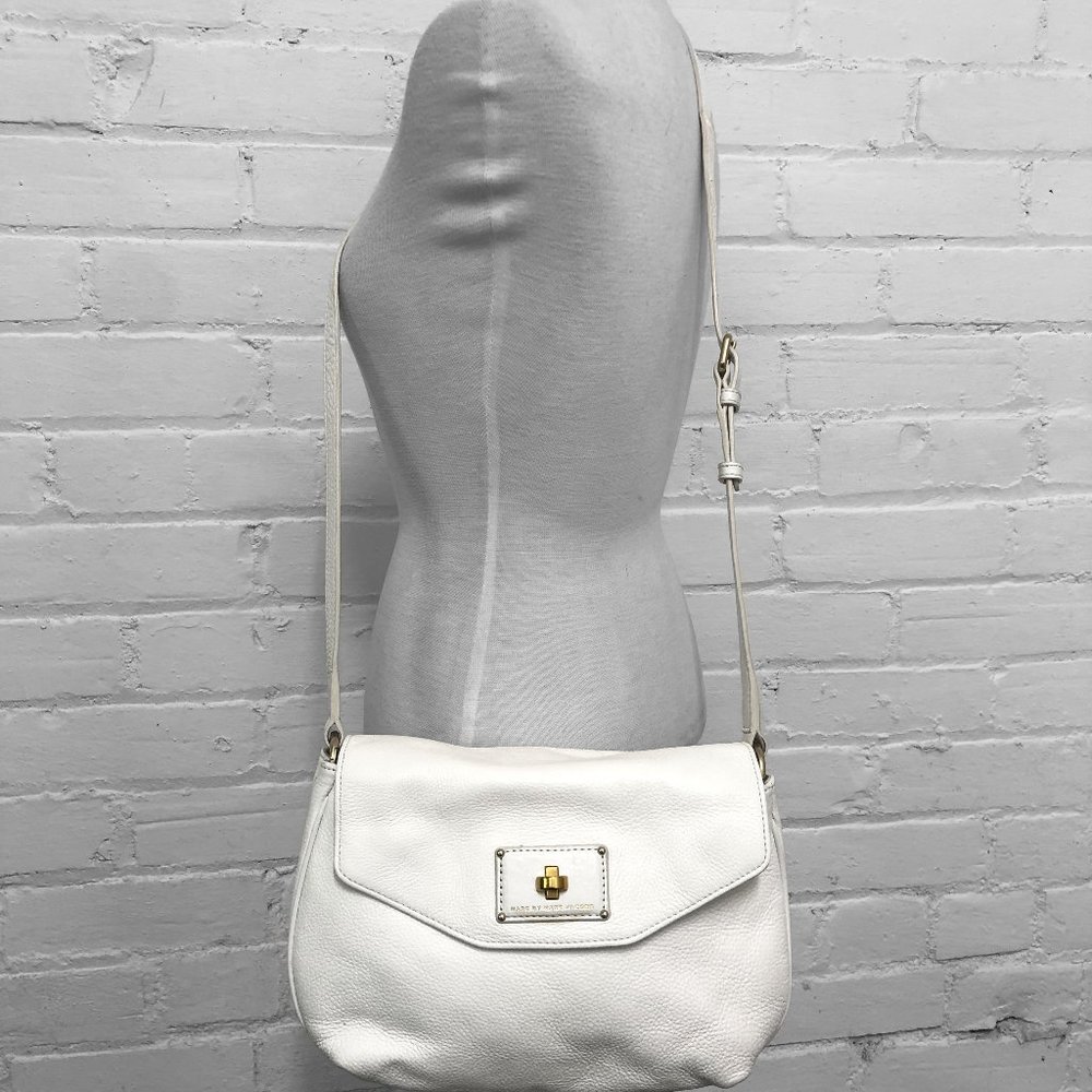 MARC BY MARC JACOBS White Leather CrossBody